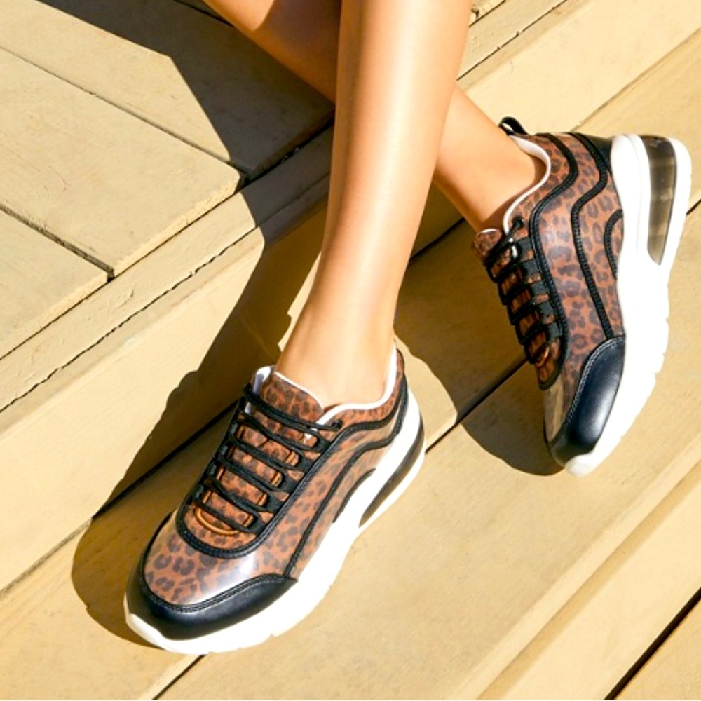 JF Leopard Print Women's Sneakers